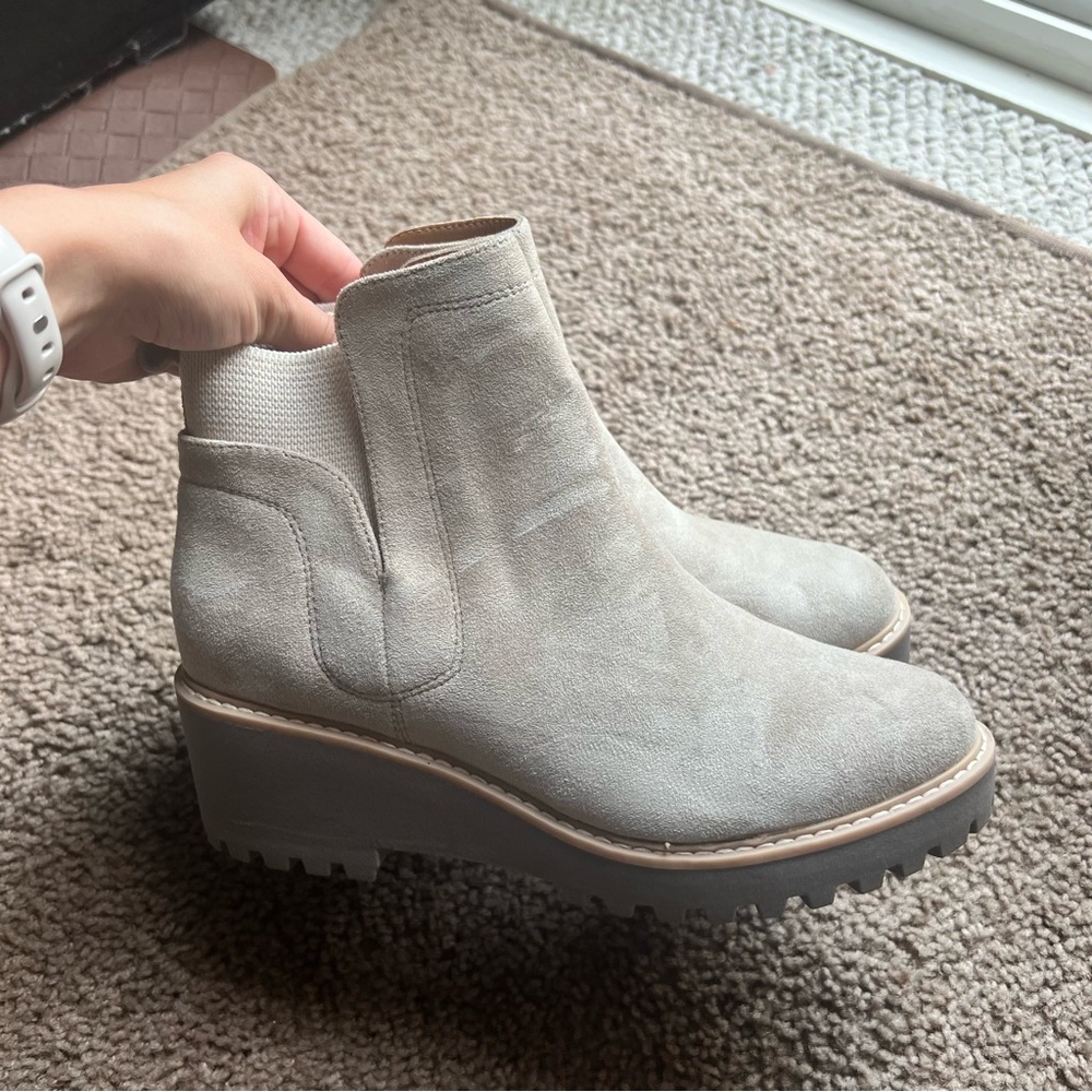 Suede booties